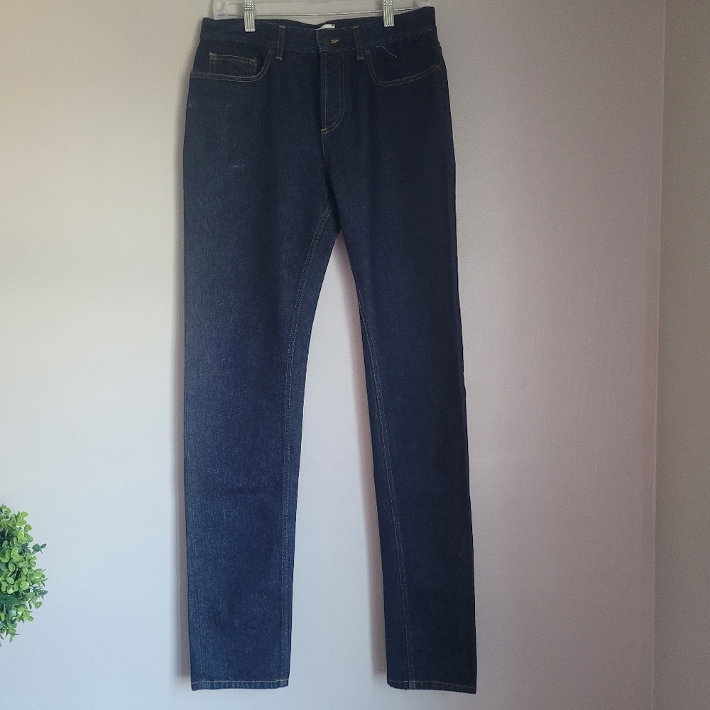 Aime Leon Dore Slim Straight Leg Button Fly Dark Wash Jeans Sz 30
